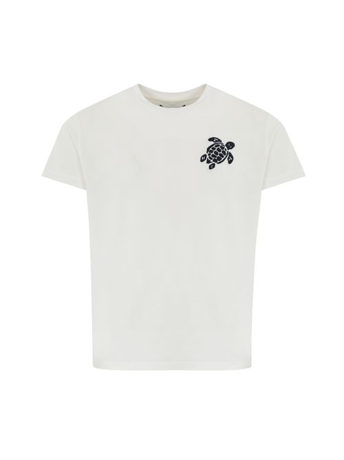 T-shirt Turtle in cotone Bianco Vilebrequin | VBMTS0007 V111 03345100